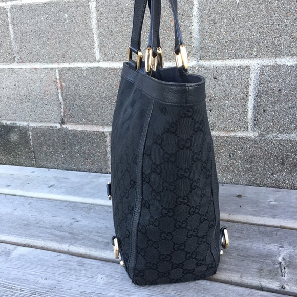 GUCCI Auth. Abbey GG Canvas D Ring Mini Tote - Picture 7 of 16